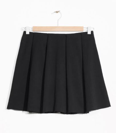 Pleated Mini Skirt - For Wom...